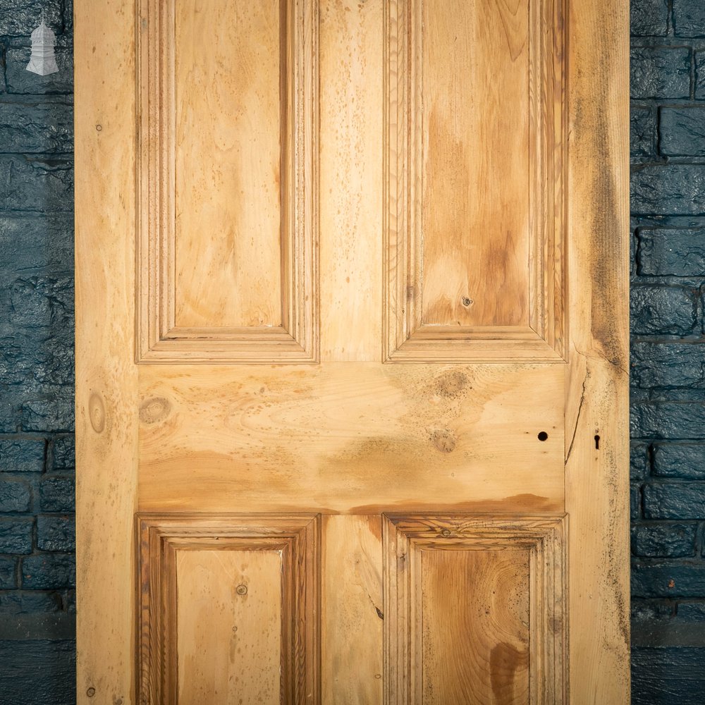 Pine Panelled Door, Victorian Style 4 Panel