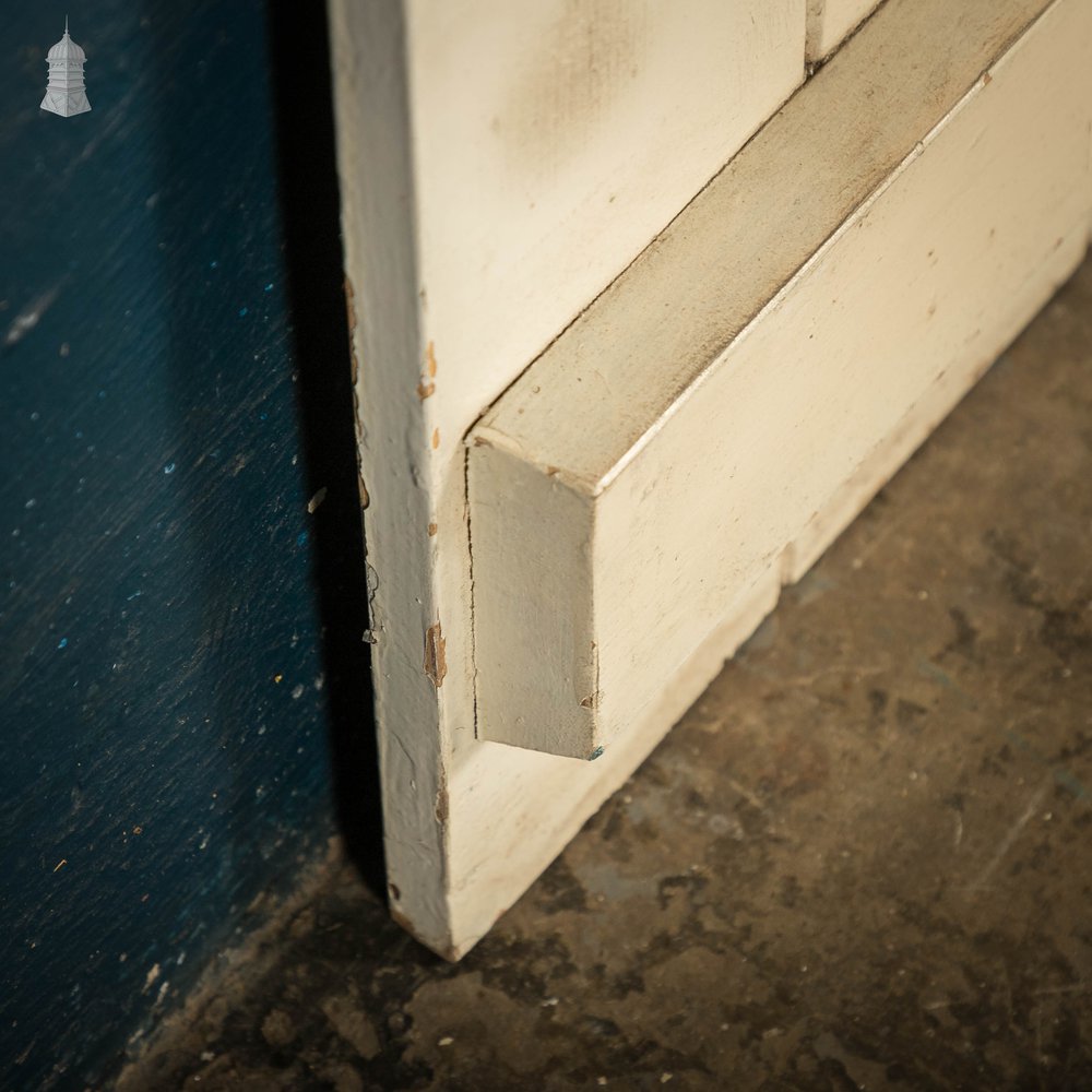 Pine Ledged Door, White Painted Beadboard