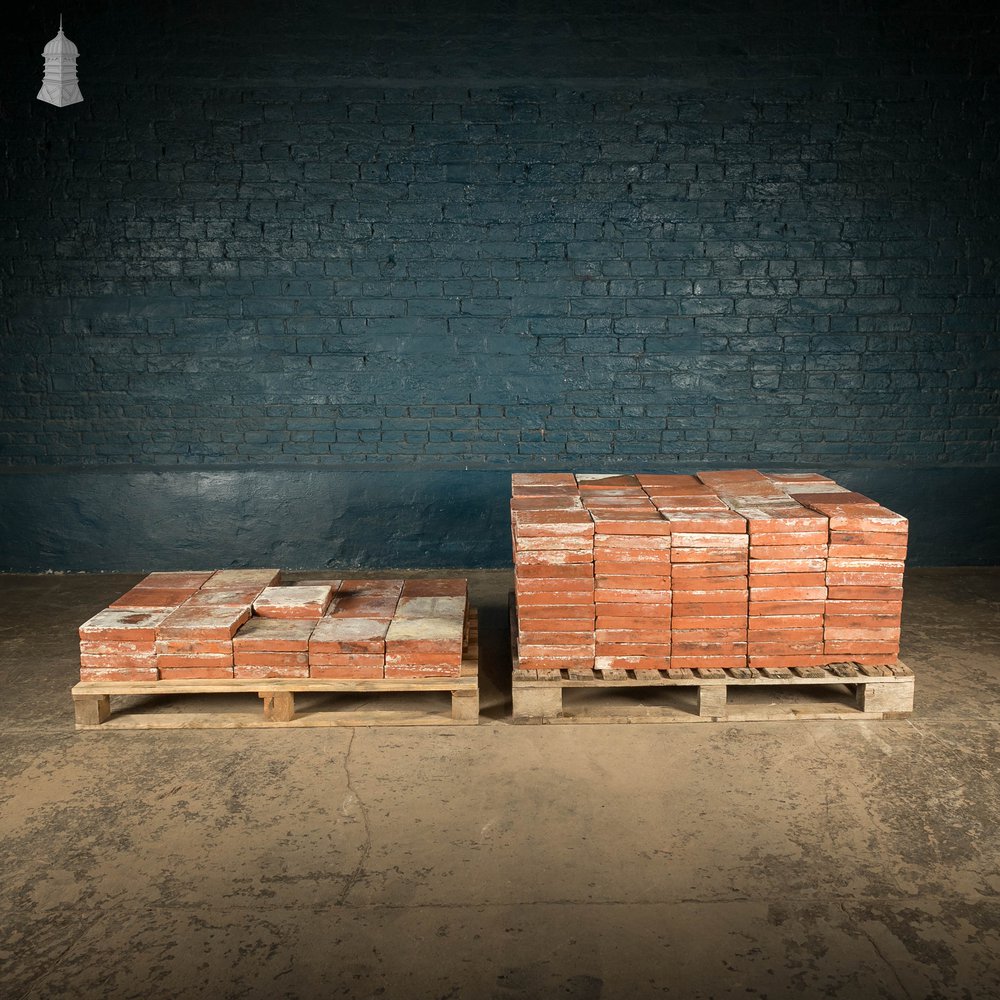 Red Quarry Tiles, 9” x 9”, Batch of 272 – 14 Square Metres