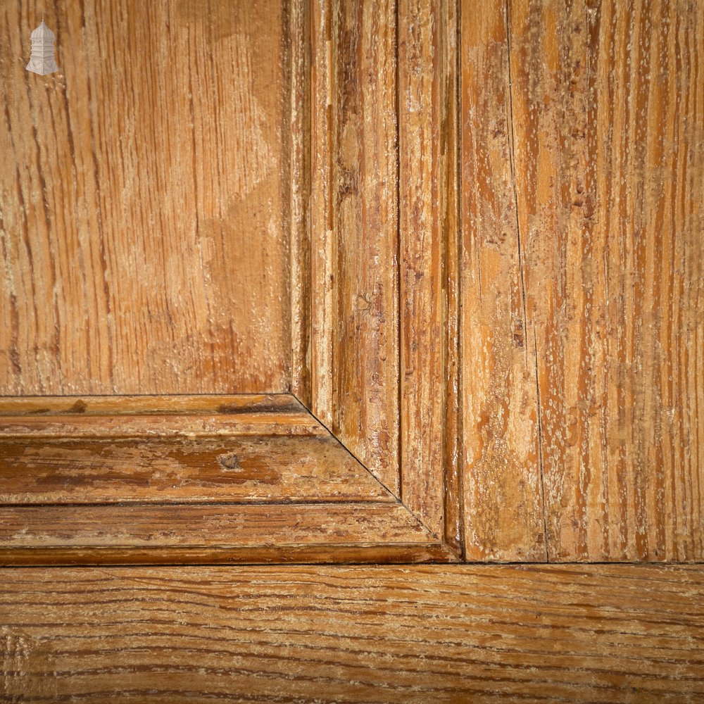 Pitch Pine Panelled Door, Victorian Style, 6 Moulded Panel