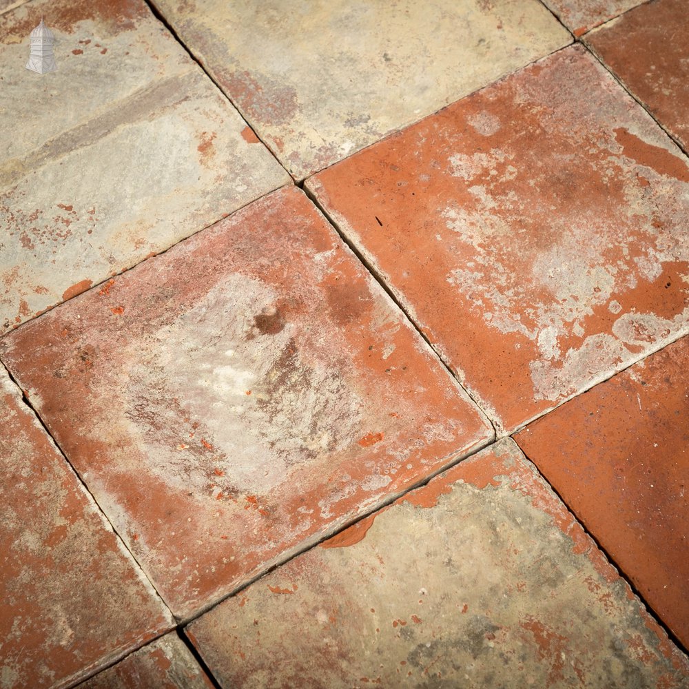 Red Quarry Tiles, 9” x 9”, Batch of 272 – 14 Square Metres