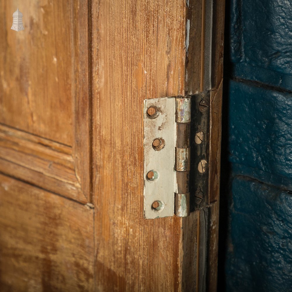 Pitch Pine Panelled Door, Victorian Style, 6 Moulded Panel