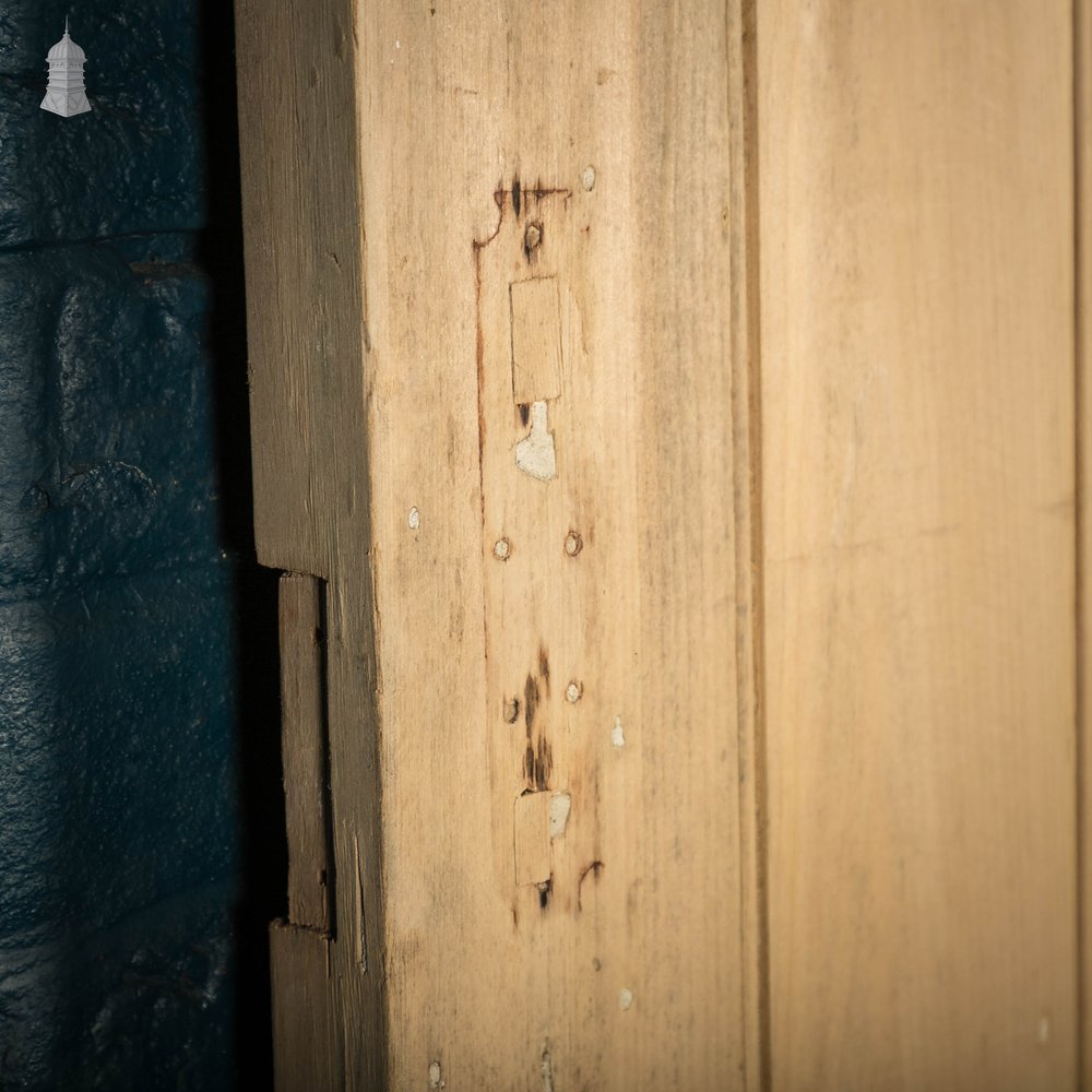 Pine Panelled Door, Moulded 2 Panel and Beadboard Plank