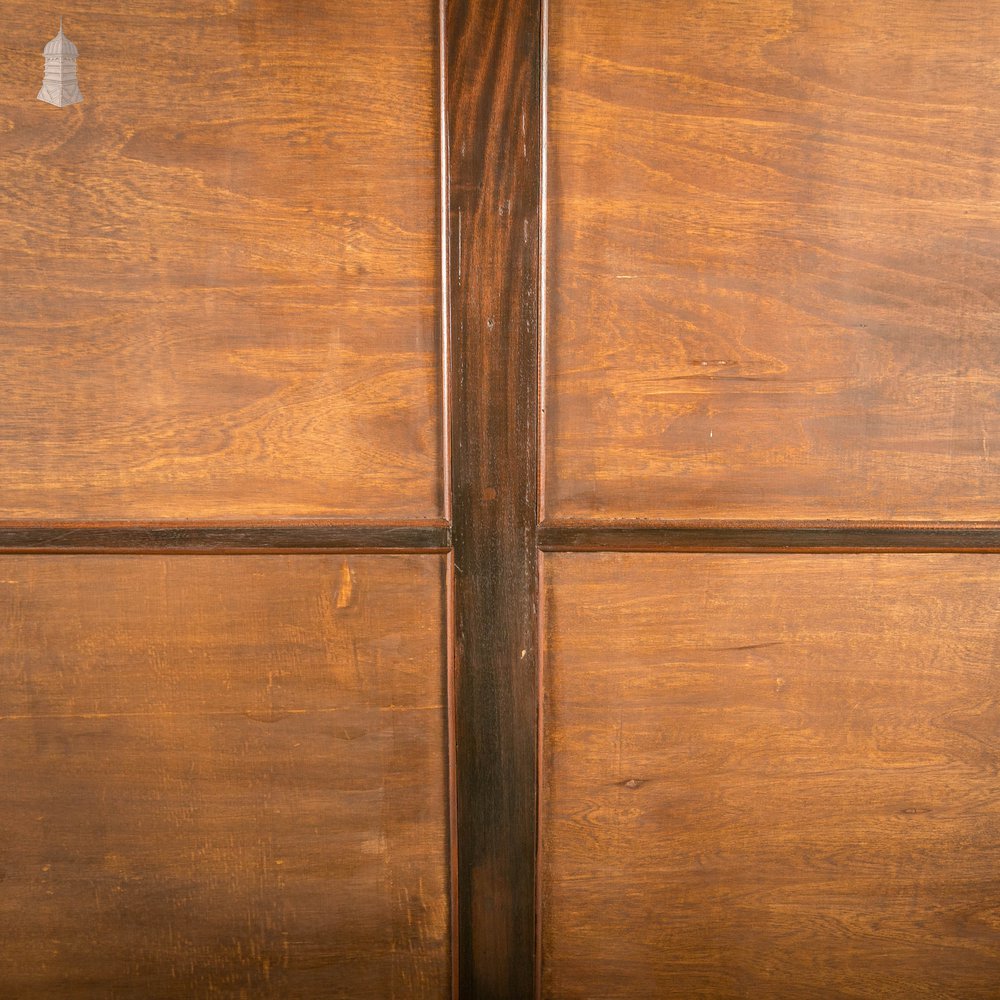 Museum Display Cabinet, 19th C Mahogany with Sliding Door and Mirrored Back