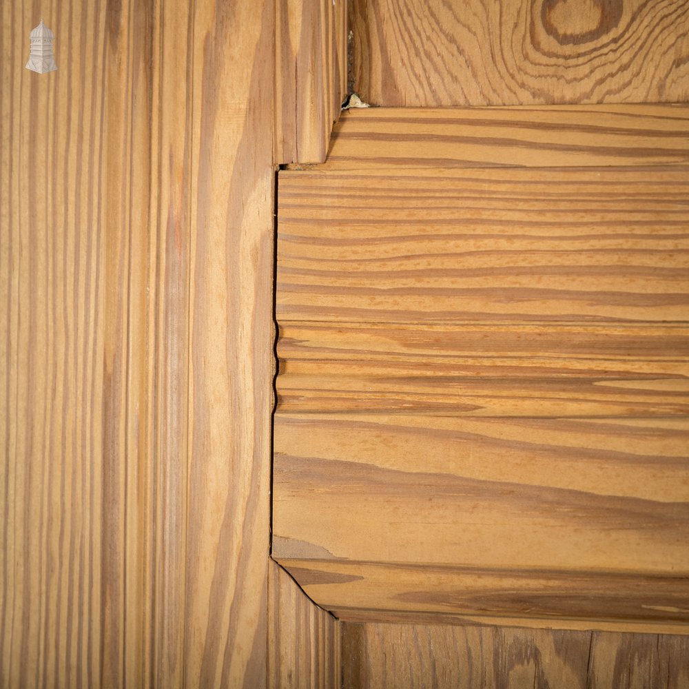 Pitch Pine Panelled Door, 6 Panel