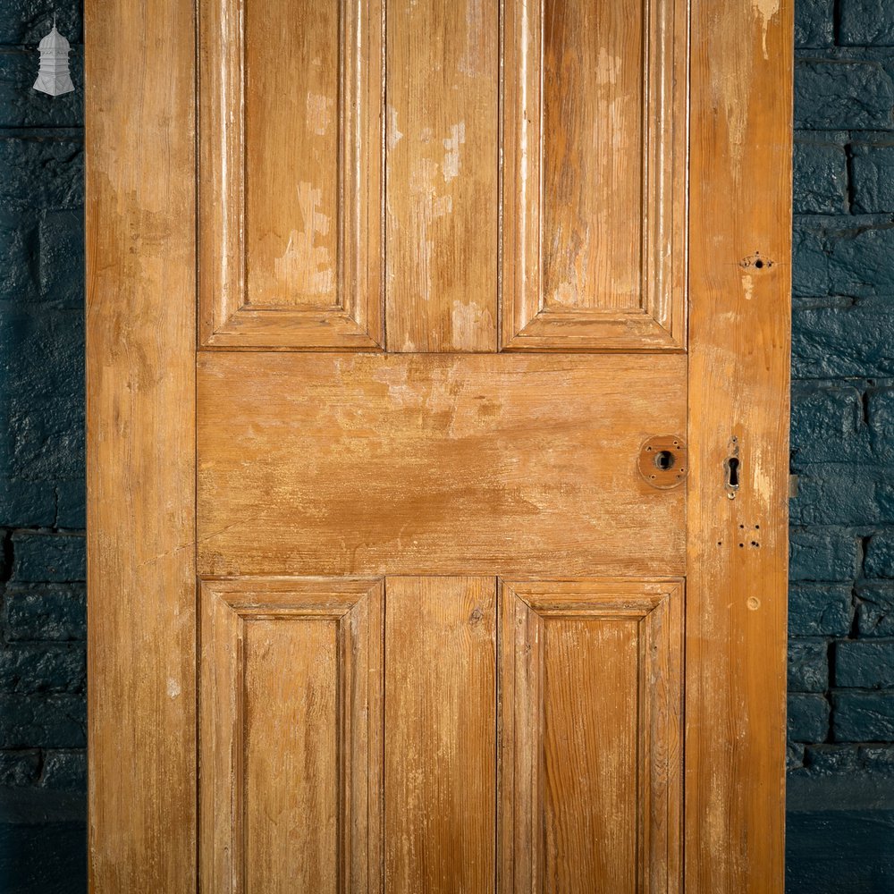 Pine Panelled Door, 6 Panel Scumble Paint Finish