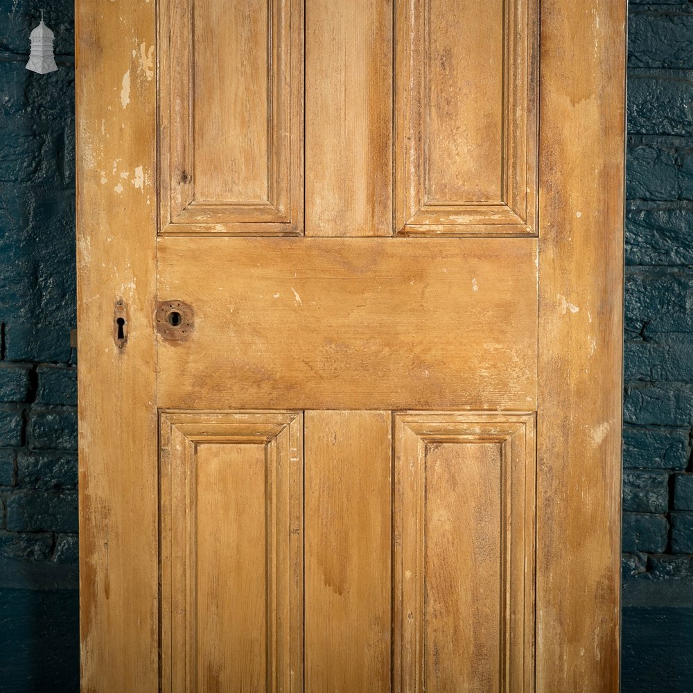 Pine Panelled Door, 6 Panel Scumble Paint Finish