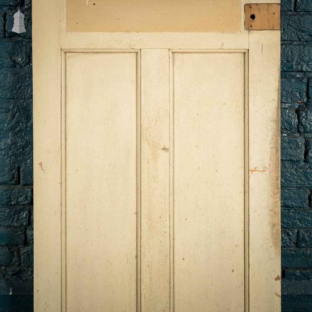 Half Glazed Door, Pine with ‘Arctic’ Style Textured Glass