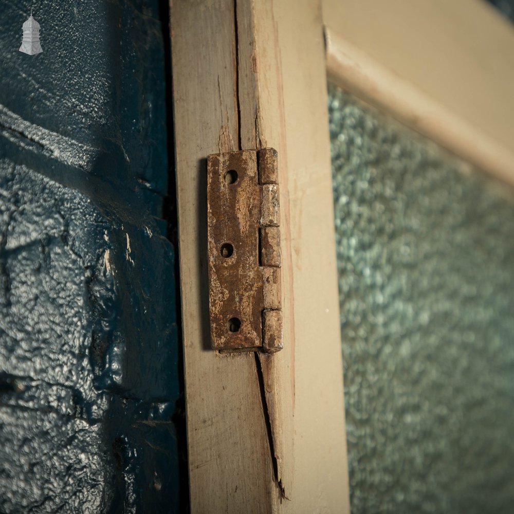 Half Glazed Door, Pine with ‘Arctic’ Style Textured Glass