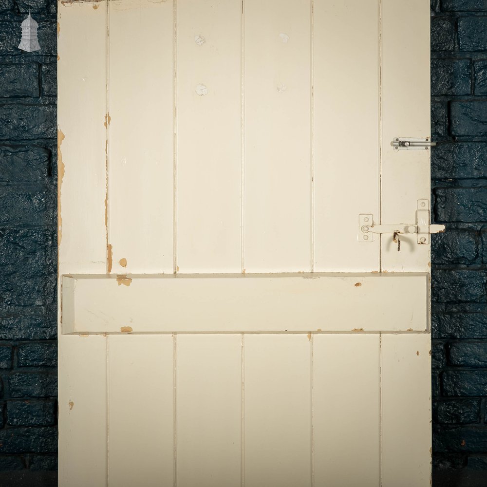 Ledged Plank Door, White Painted