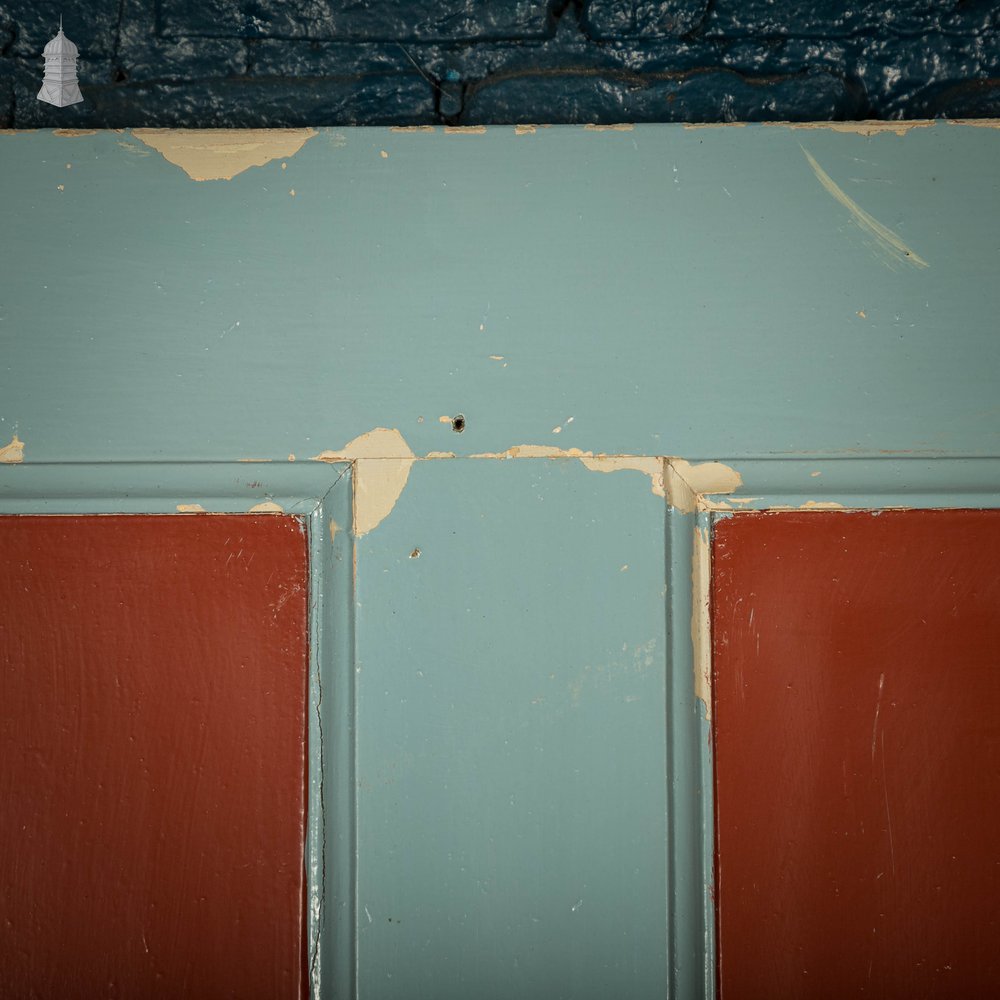 Pine Panelled Door, 4 Panel Distressed Paint