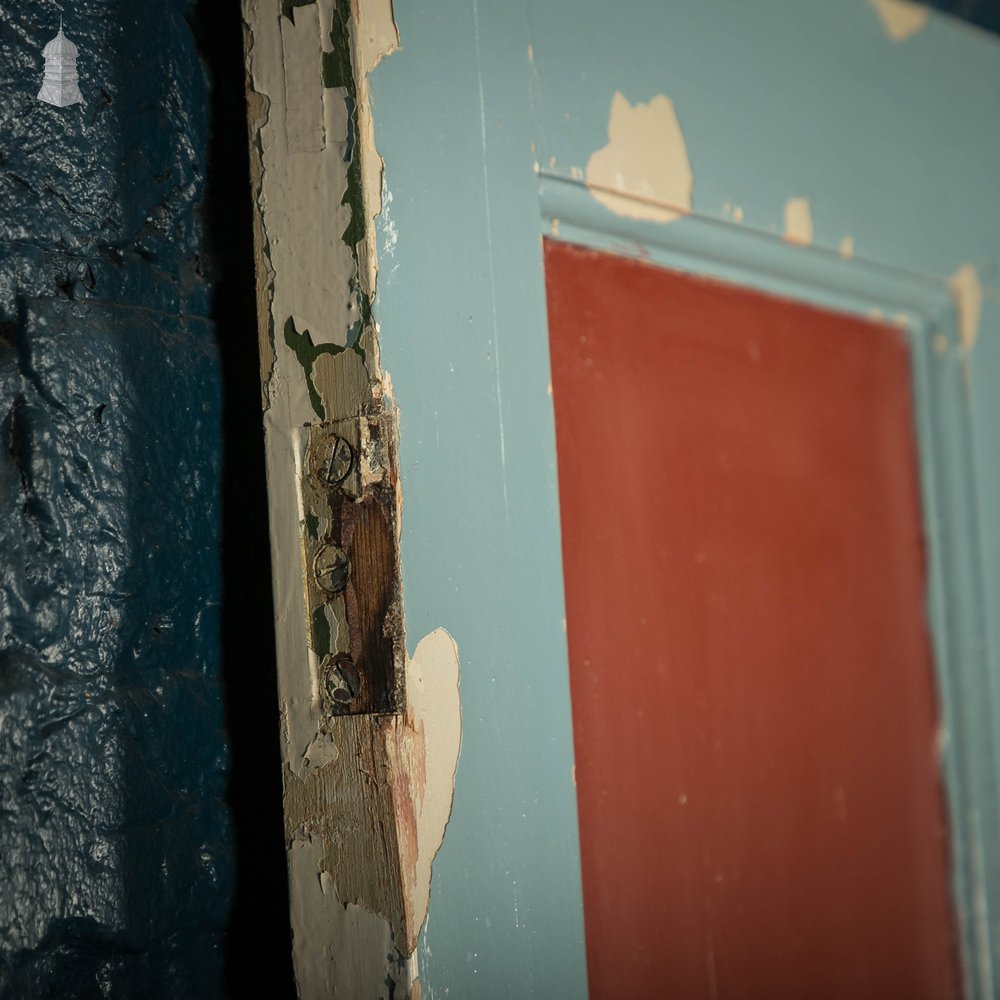 Pine Panelled Door, 4 Panel Distressed Paint