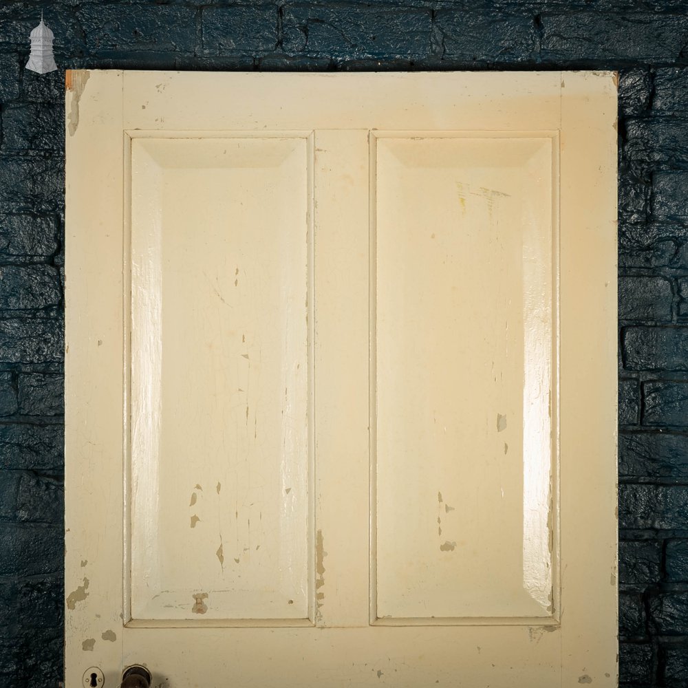 Pine Panelled Door, 4 Panel Distressed Paint