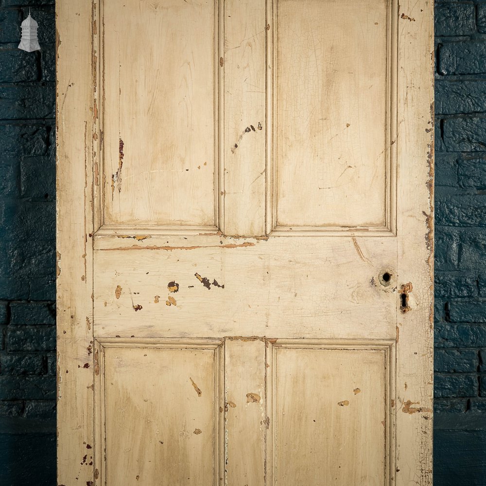 Pine Panelled Door, Moulded 6 Panel