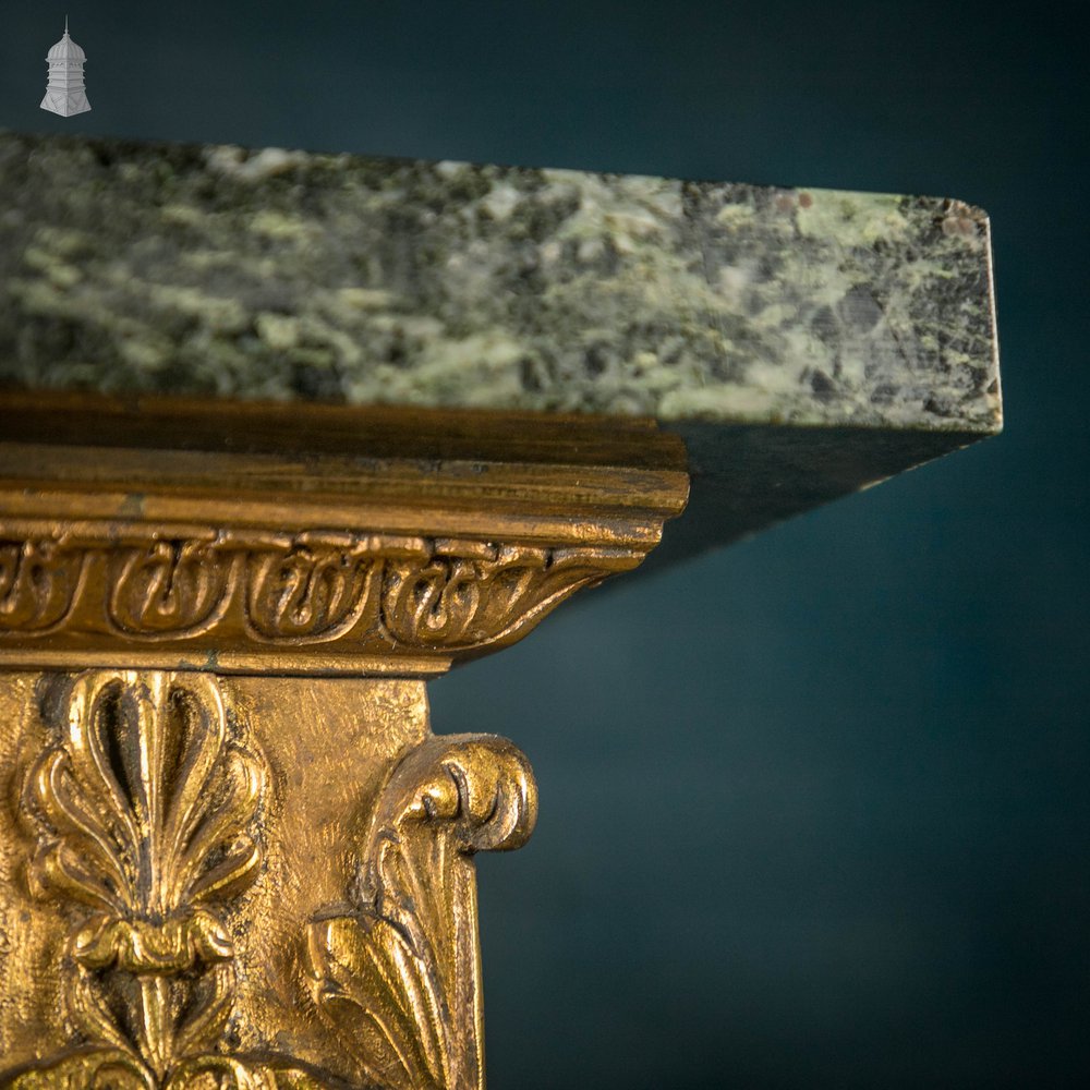 Marble Column Plinth Stand, 19th C French Empire