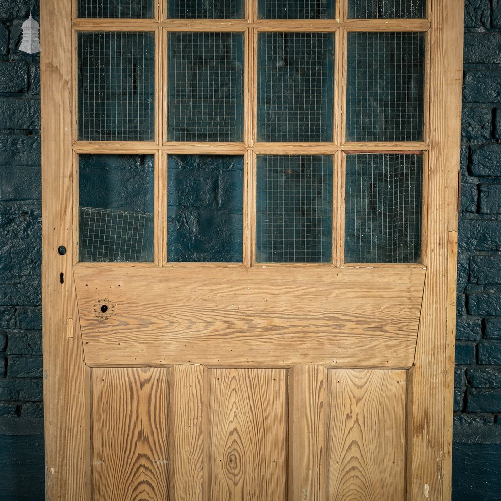 Half Glazed Door, Fitted with Wired Safety Glass