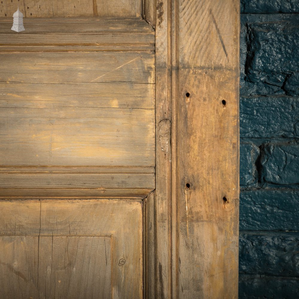 Glazed Pine Door, Moulded 6 Panel