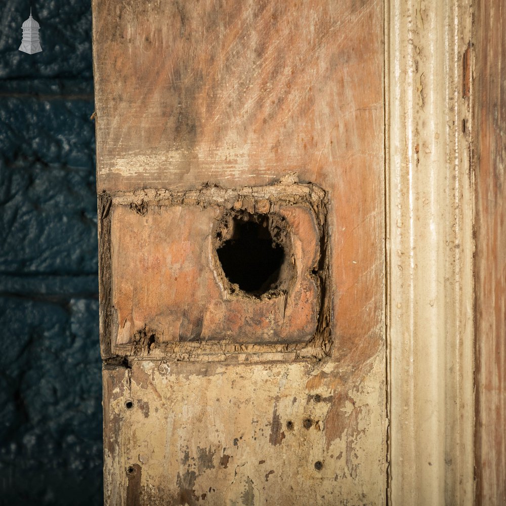 Glazed Pine Door, Moulded 6 Panel