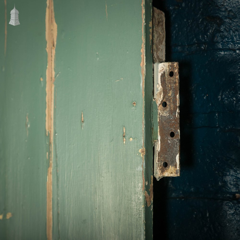 Ledged Plank Door, Green Painted Pine