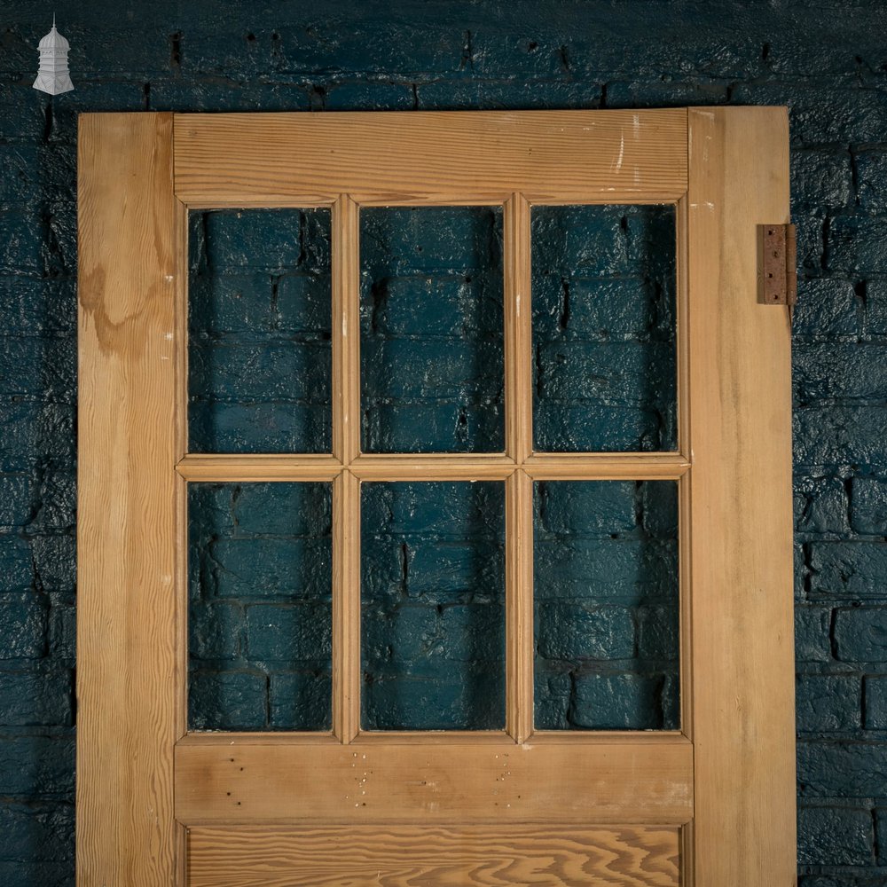 Half Glazed Pine Door