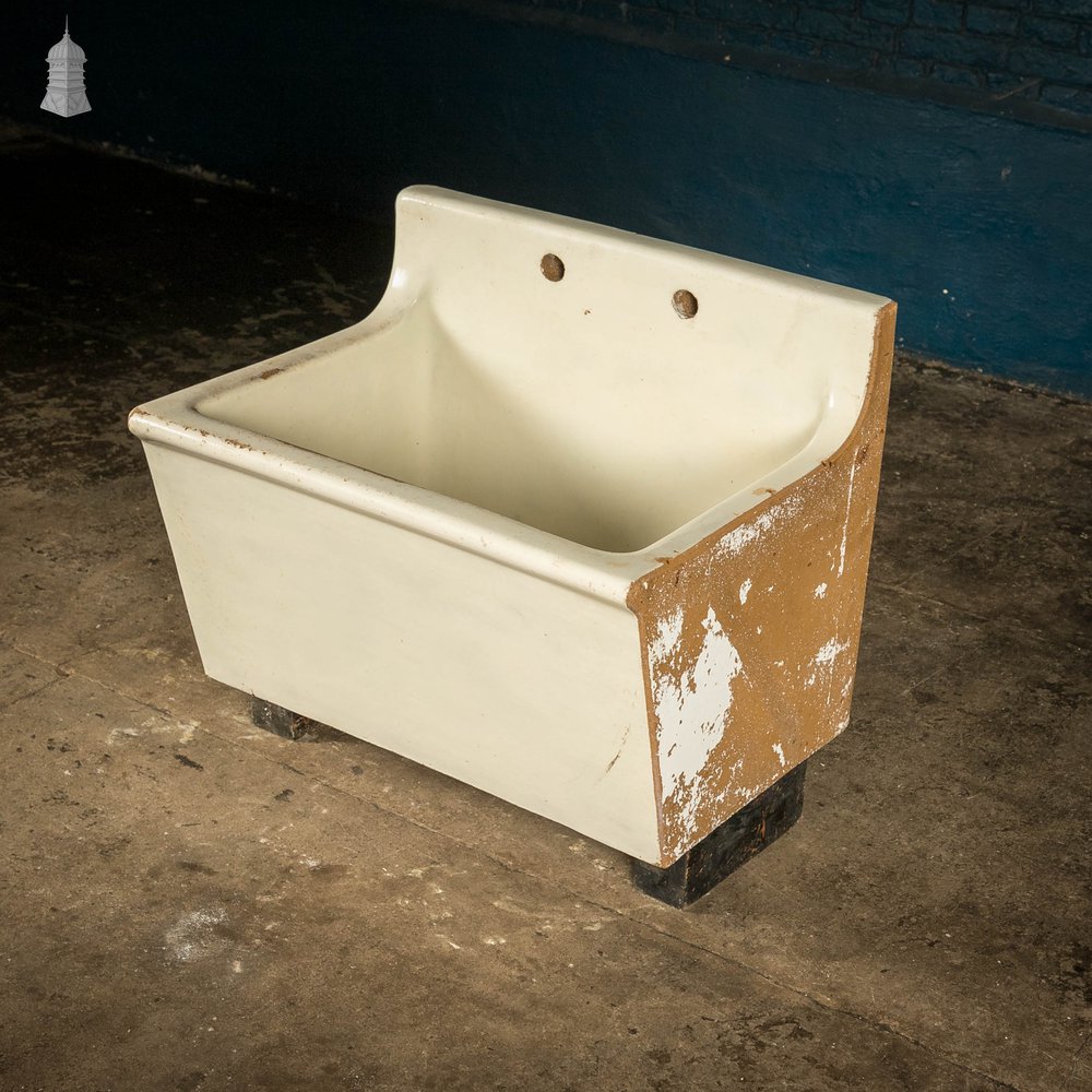 Reclaimed Laundry Sink, Large Belfast Butler Janitor Sink