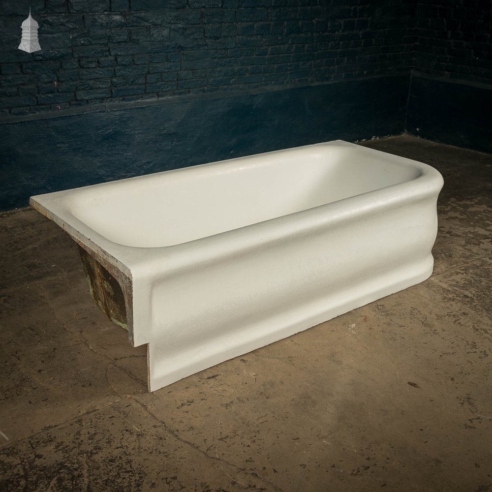 Inset Bath, Cast Iron Right Hand Return