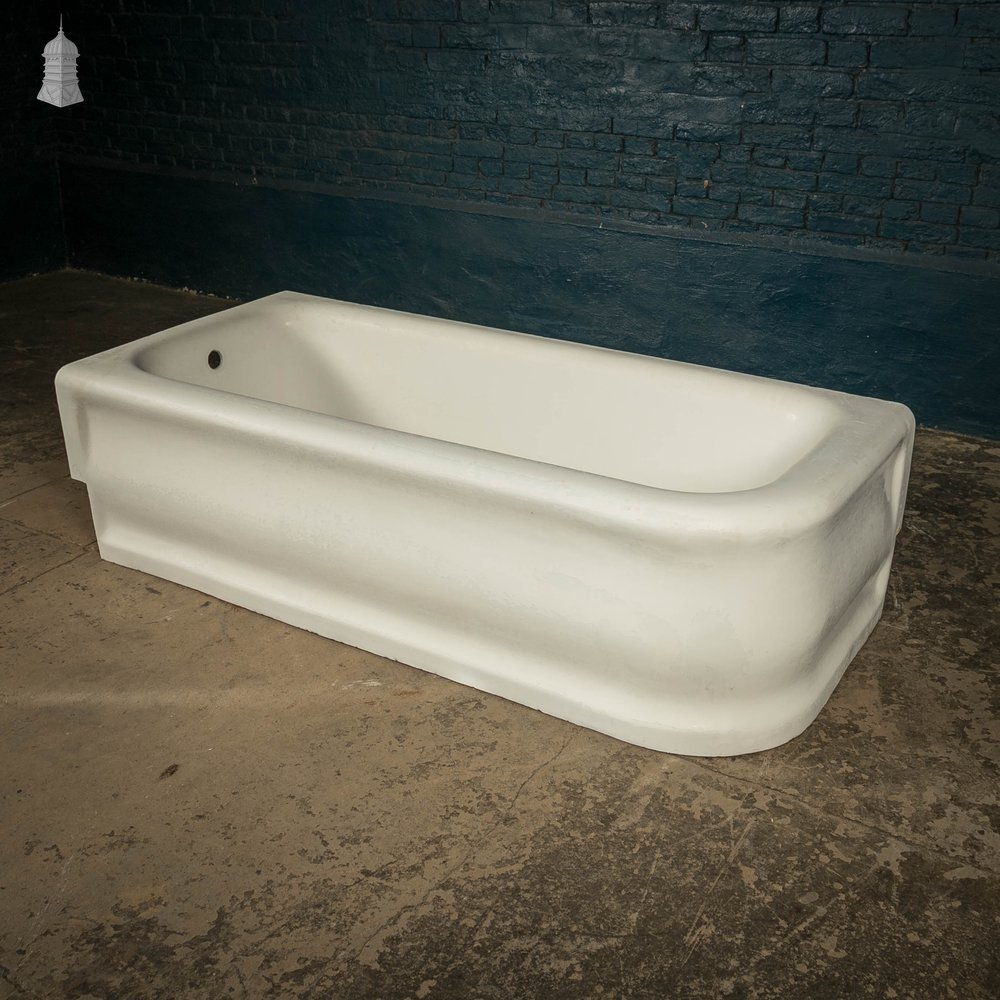 Inset Bath, Cast Iron Right Hand Return