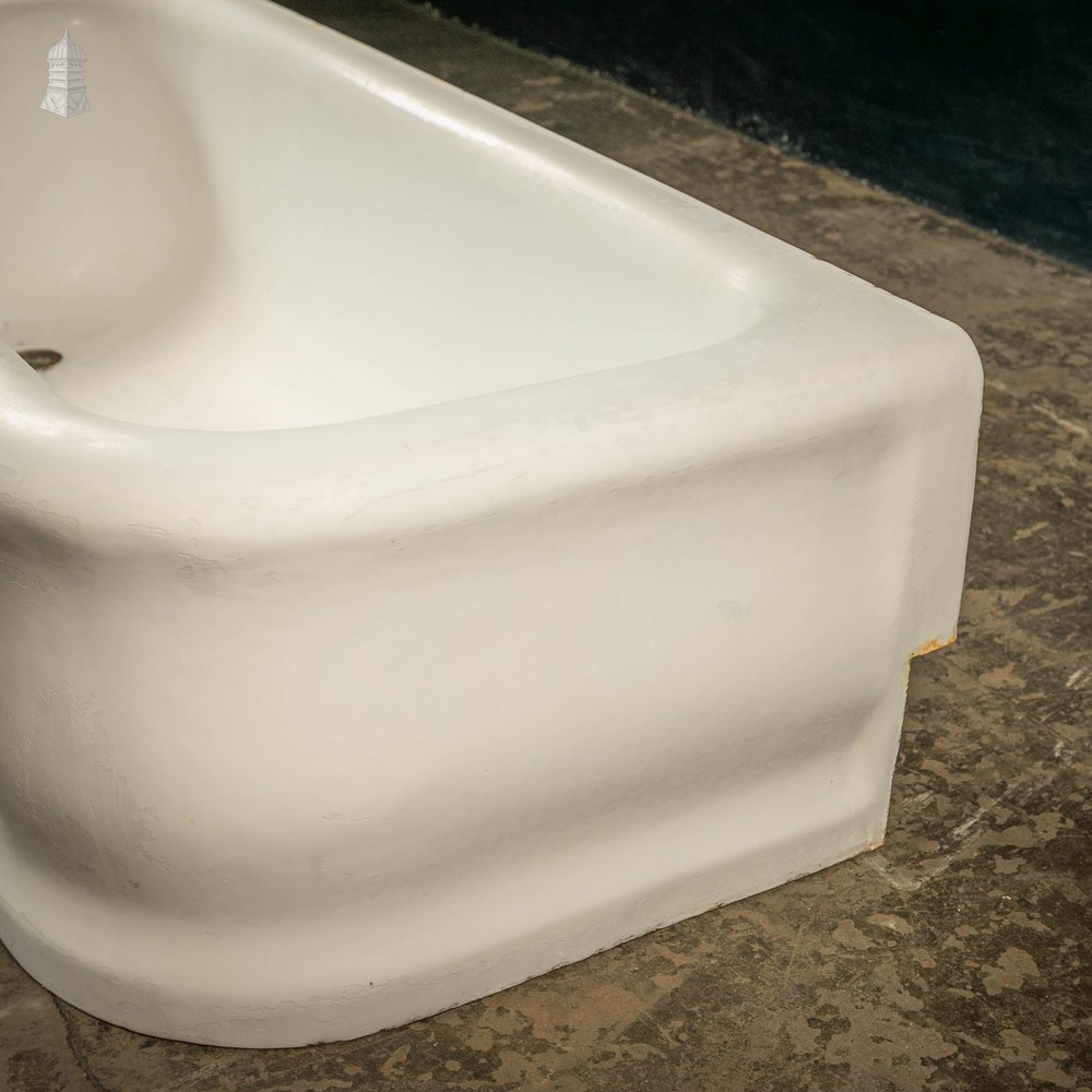 Inset Bath, Cast Iron Right Hand Return