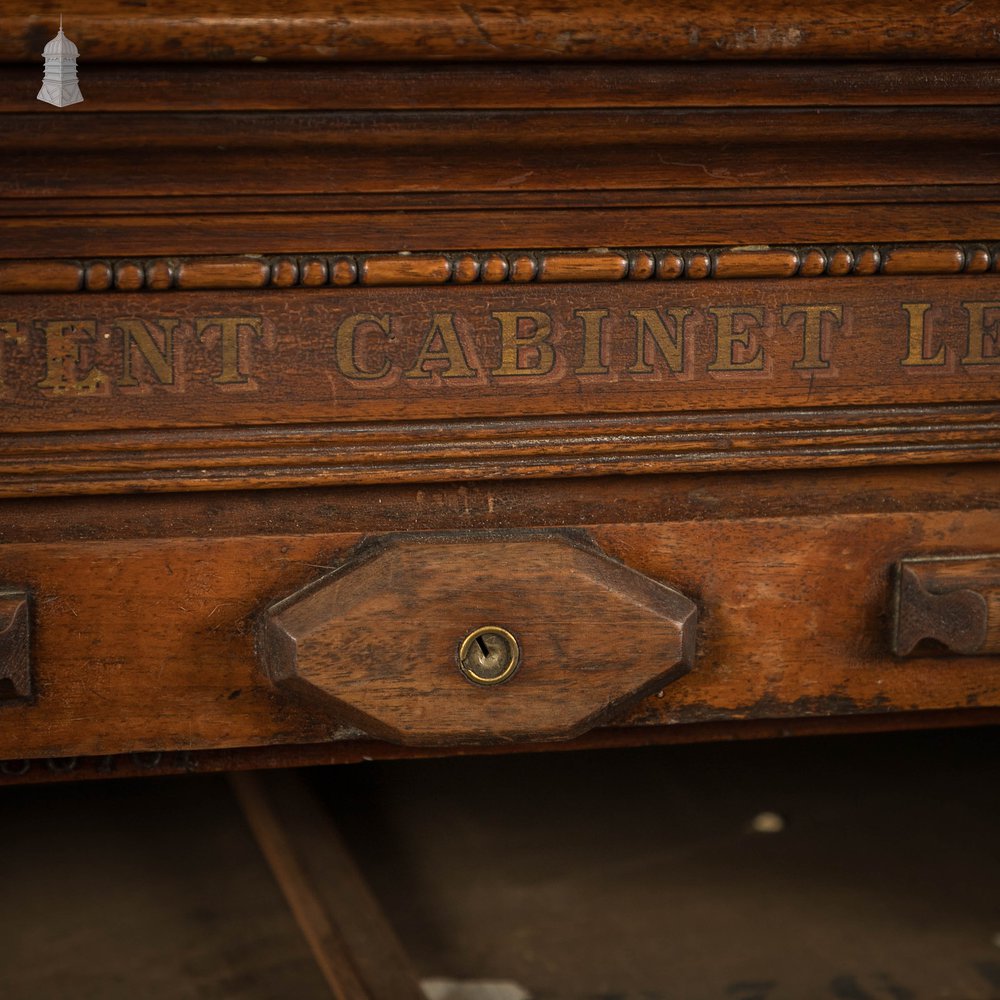 Ambergs Letter File Cabinet, 19th C Tambour Front Filing Cabinet