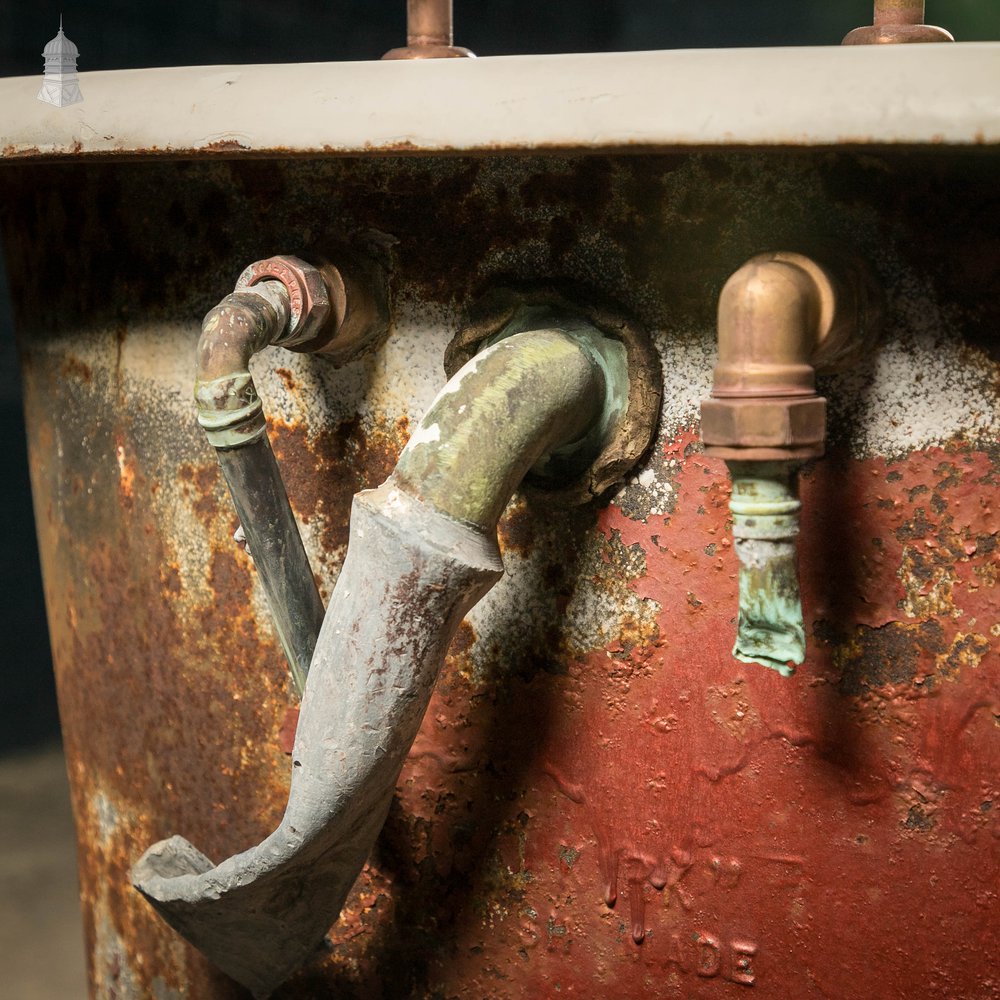 Roll Top Bath, Cast Iron on Legs with Taps