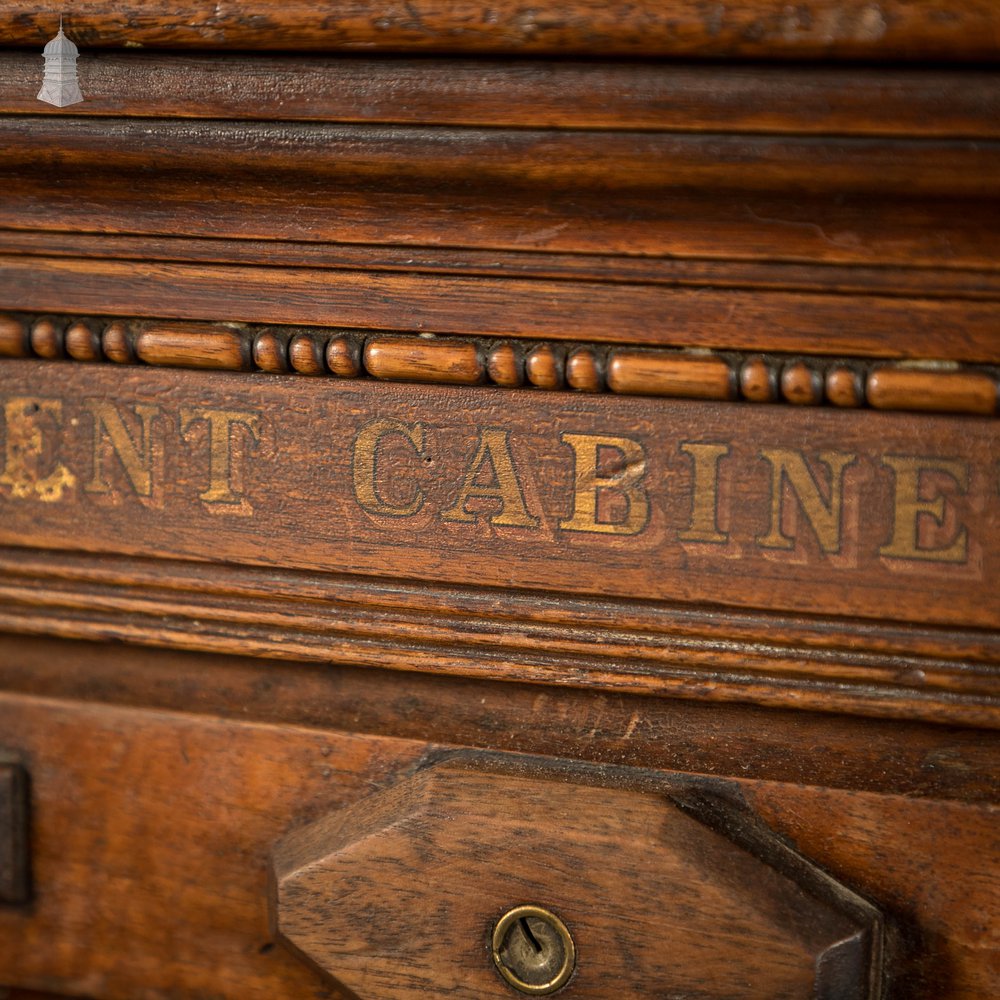 Ambergs Letter File Cabinet, 19th C Tambour Front Filing Cabinet