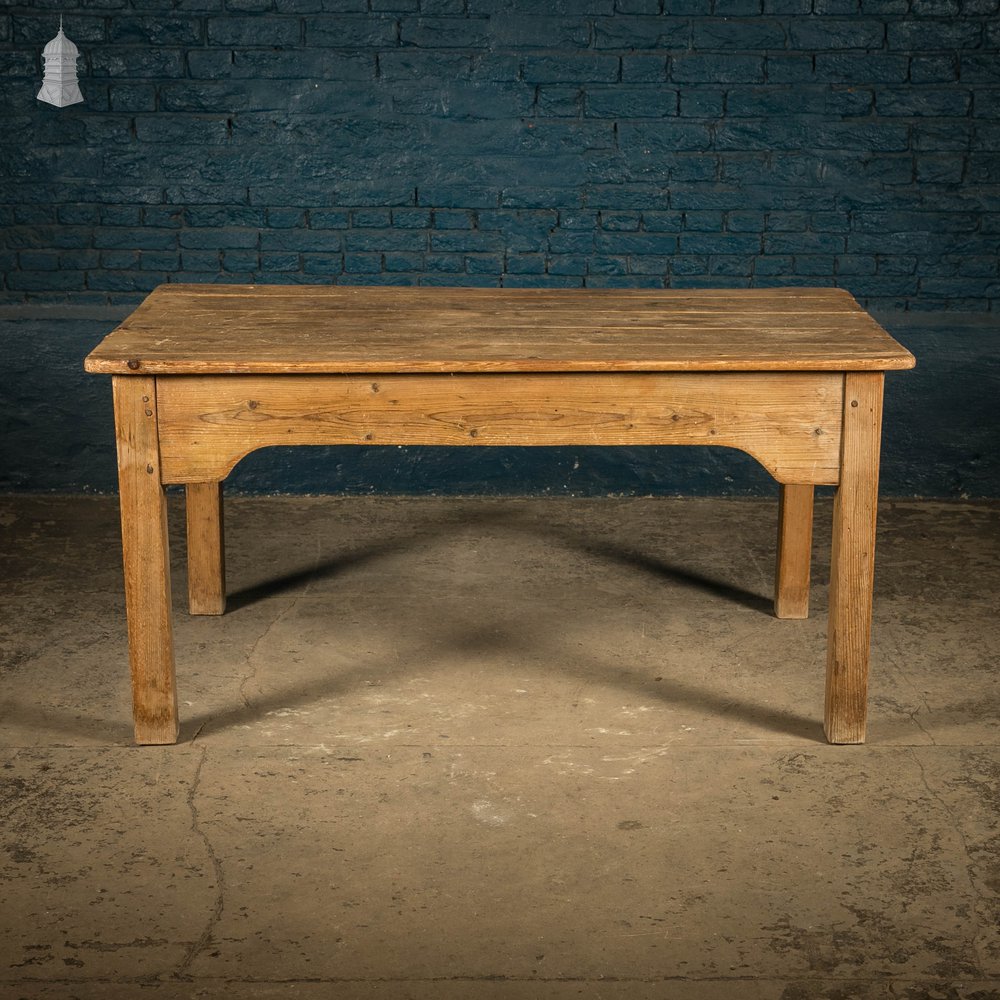 Scullery Kitchen Table, 18th C Pine Farmhouse Dining Table