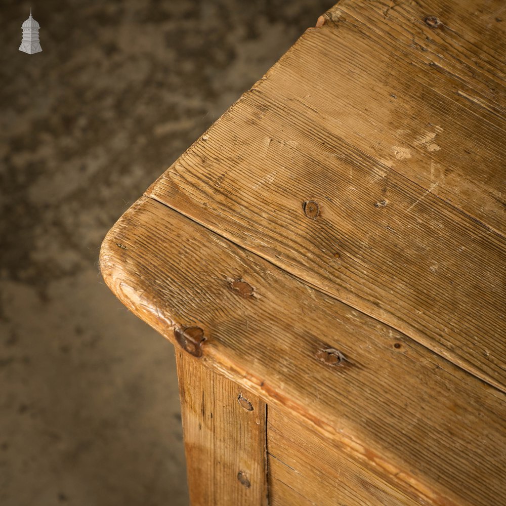 Scullery Kitchen Table, 18th C Pine Farmhouse Dining Table