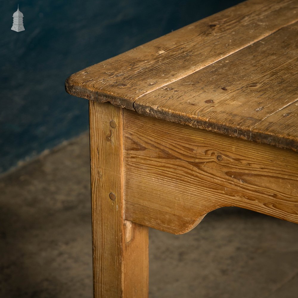 Scullery Kitchen Table, 18th C Pine Farmhouse Dining Table