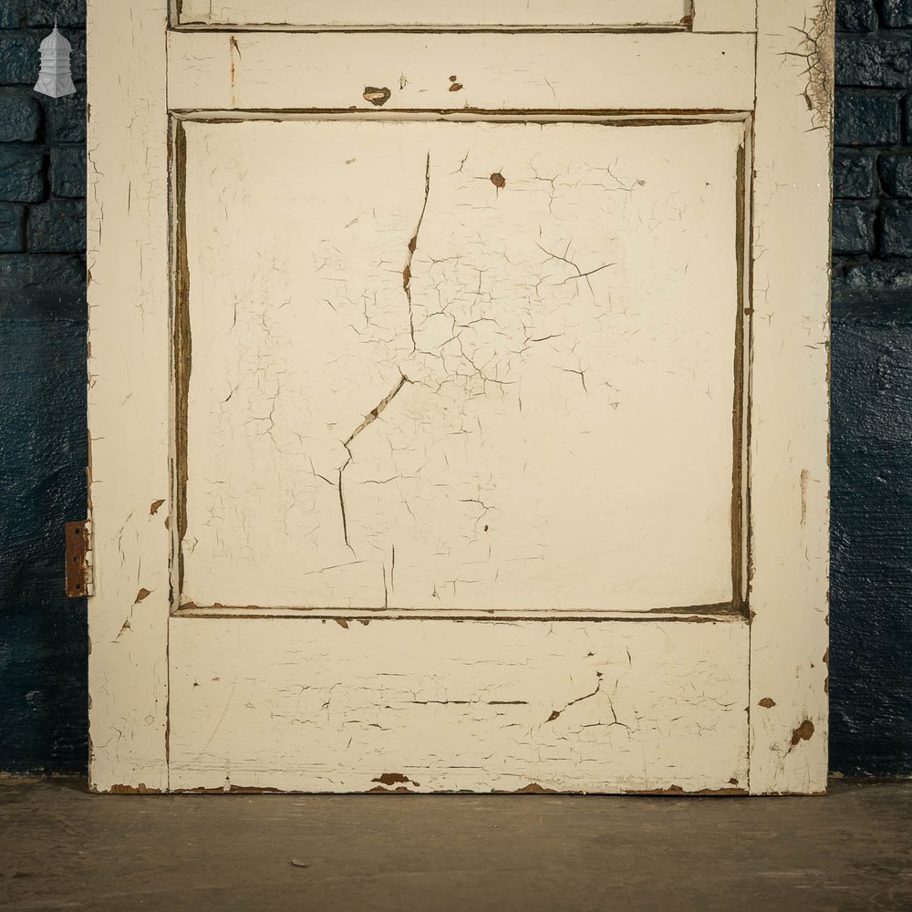 Half Glazed Door, 4 Panel White Painted