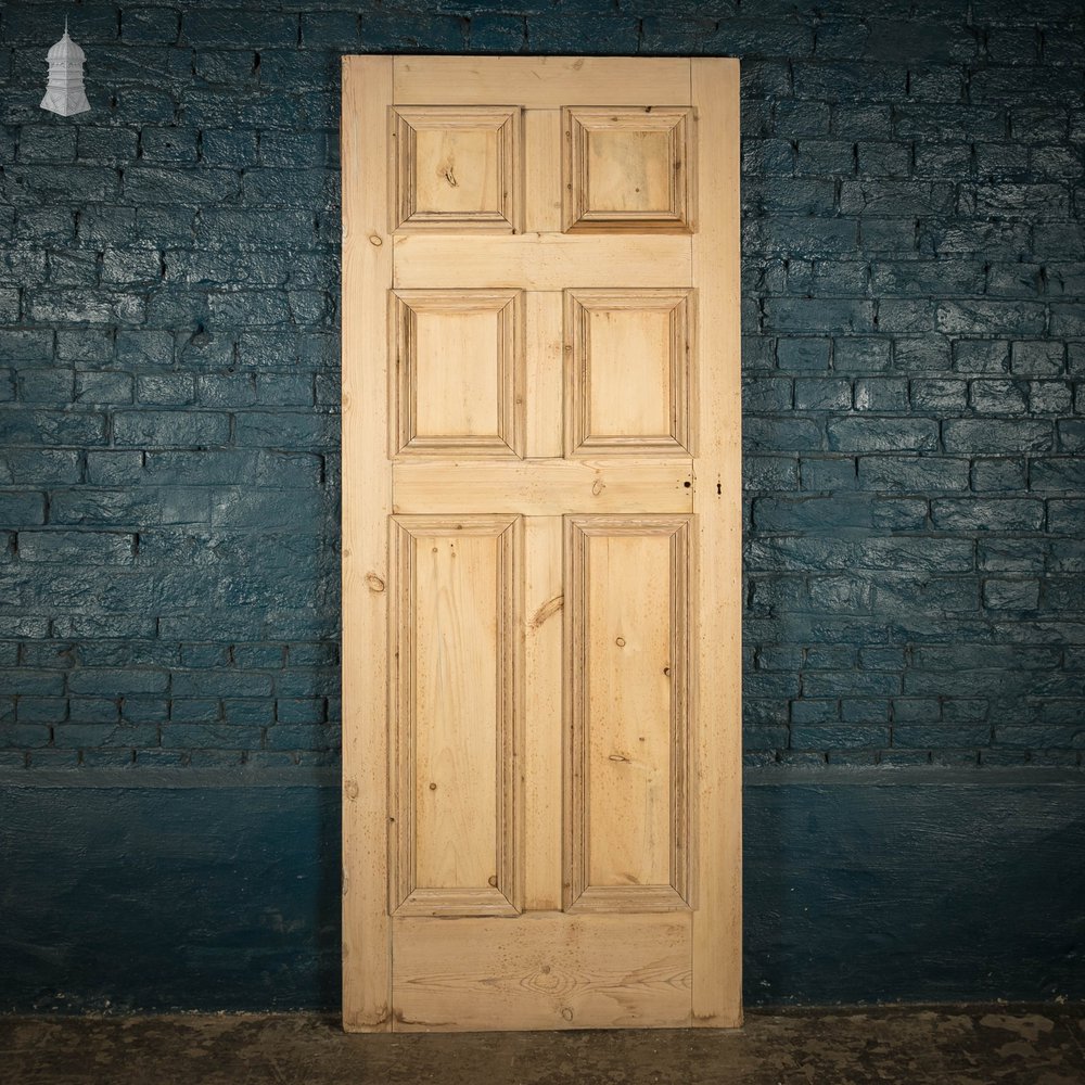 Pine Panelled Door, 6 Panel