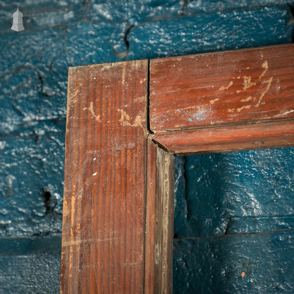 Half Glazed Door, Pine Gunstock Rails, Floral Textured Glazing