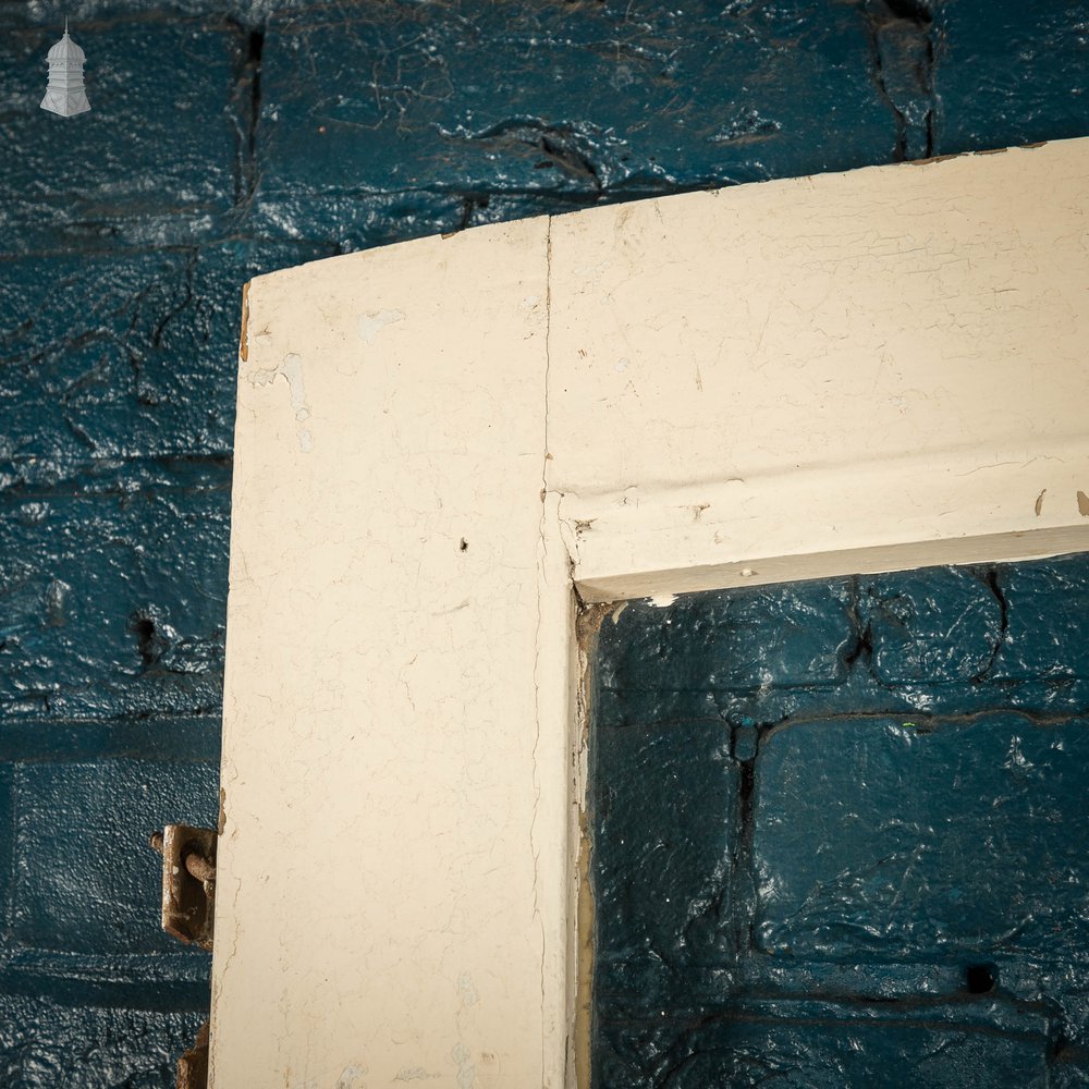 Half Glazed Door, With Arched Top Window and White Painted Finish