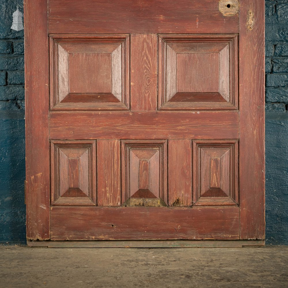 Half Glazed Door, Pine with ‘Arctic’ Style Textured Glass