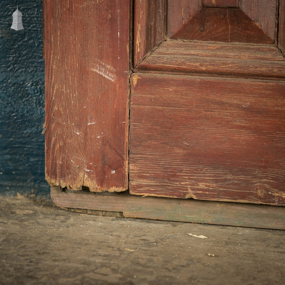 Half Glazed Door, Pine with ‘Arctic’ Style Textured Glass