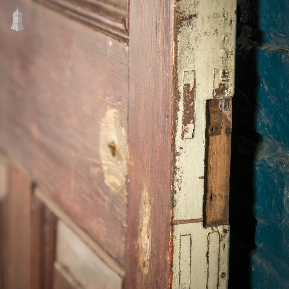 Half Glazed Door, Pine with ‘Arctic’ Style Textured Glass