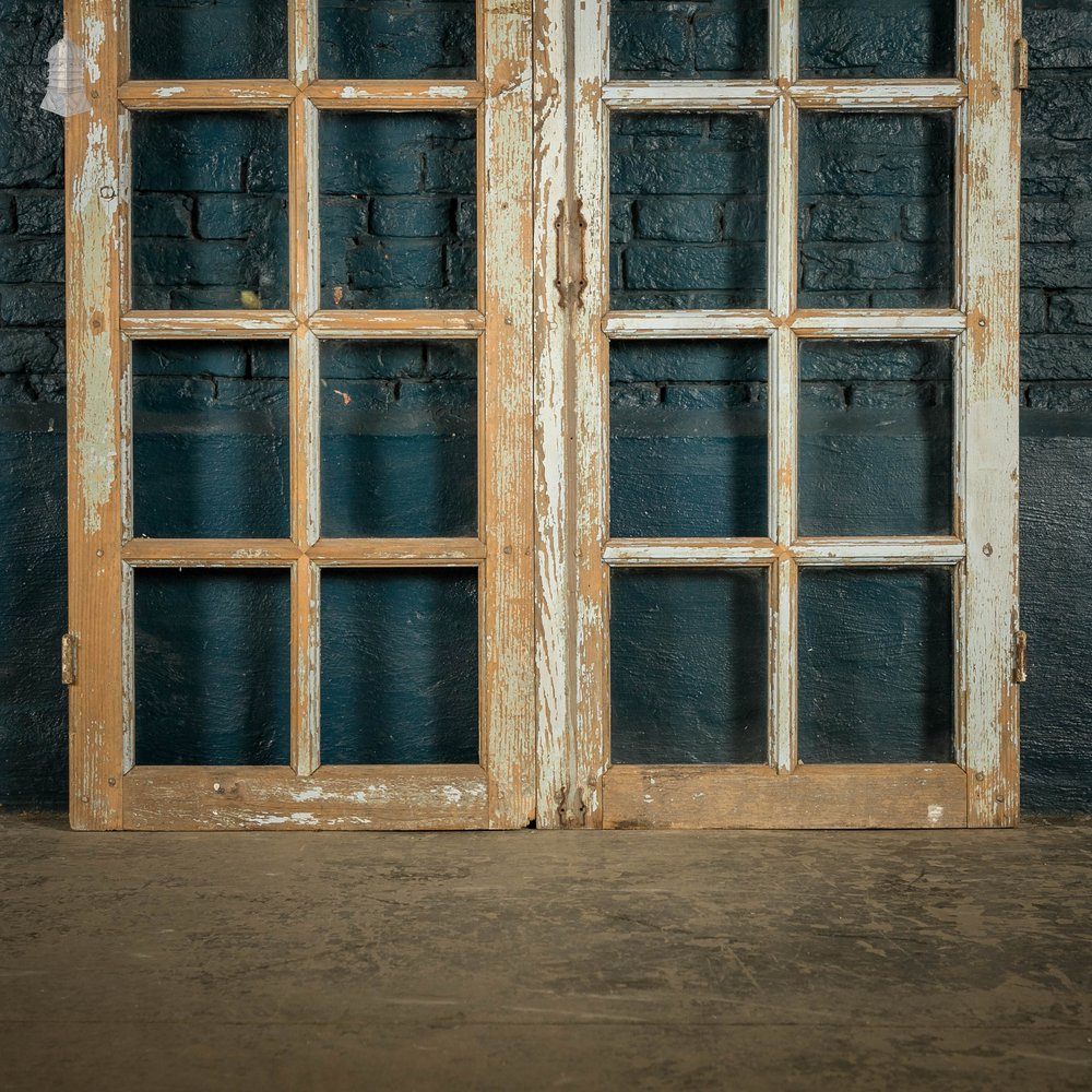 Glazed French Doors, Pair of Pine Patio Doors