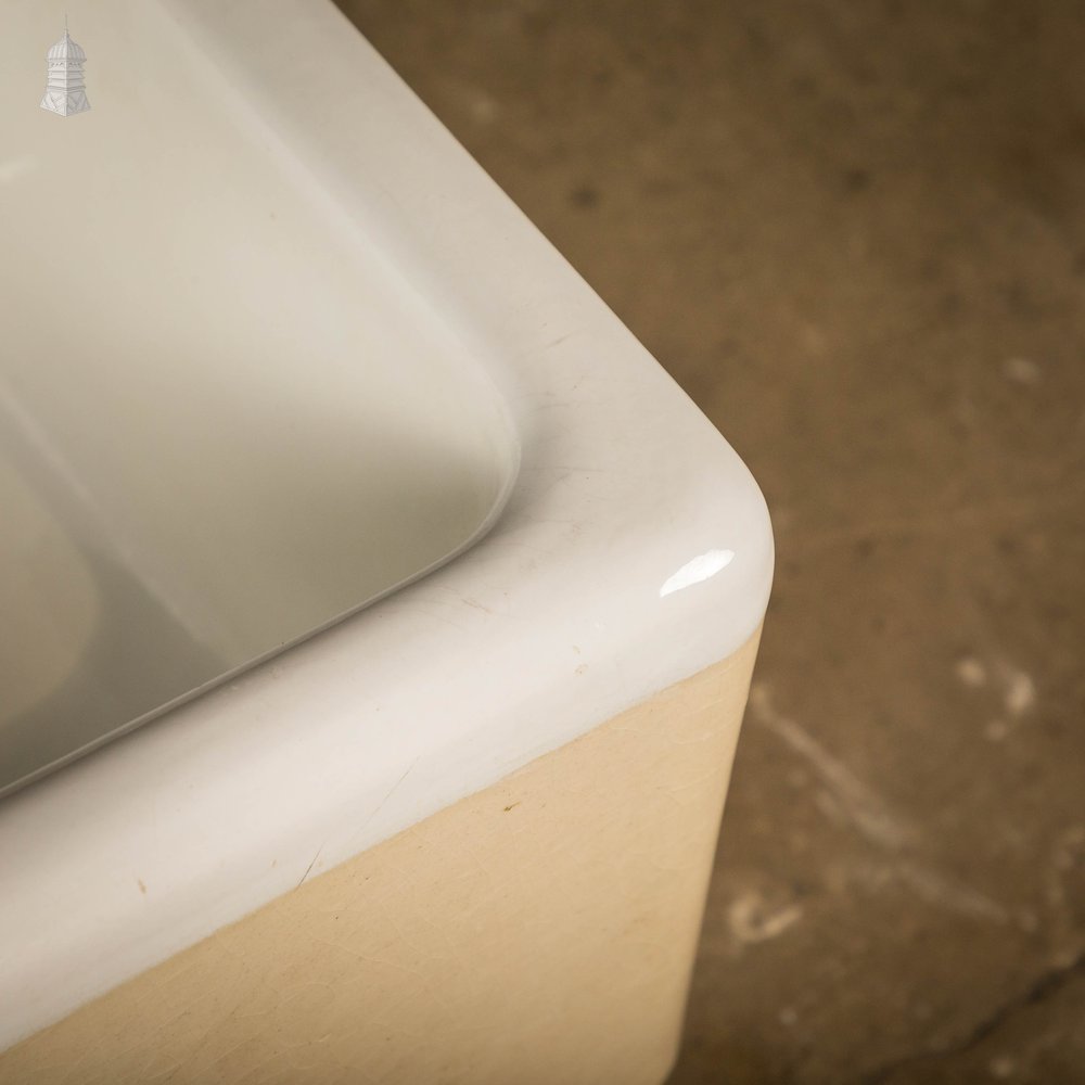 Reclaimed Belfast Sink, Cane and White