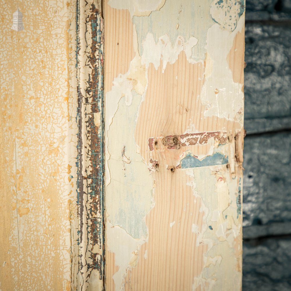 Pine Panelled Door, 4 Panel Distressed Painted Pine