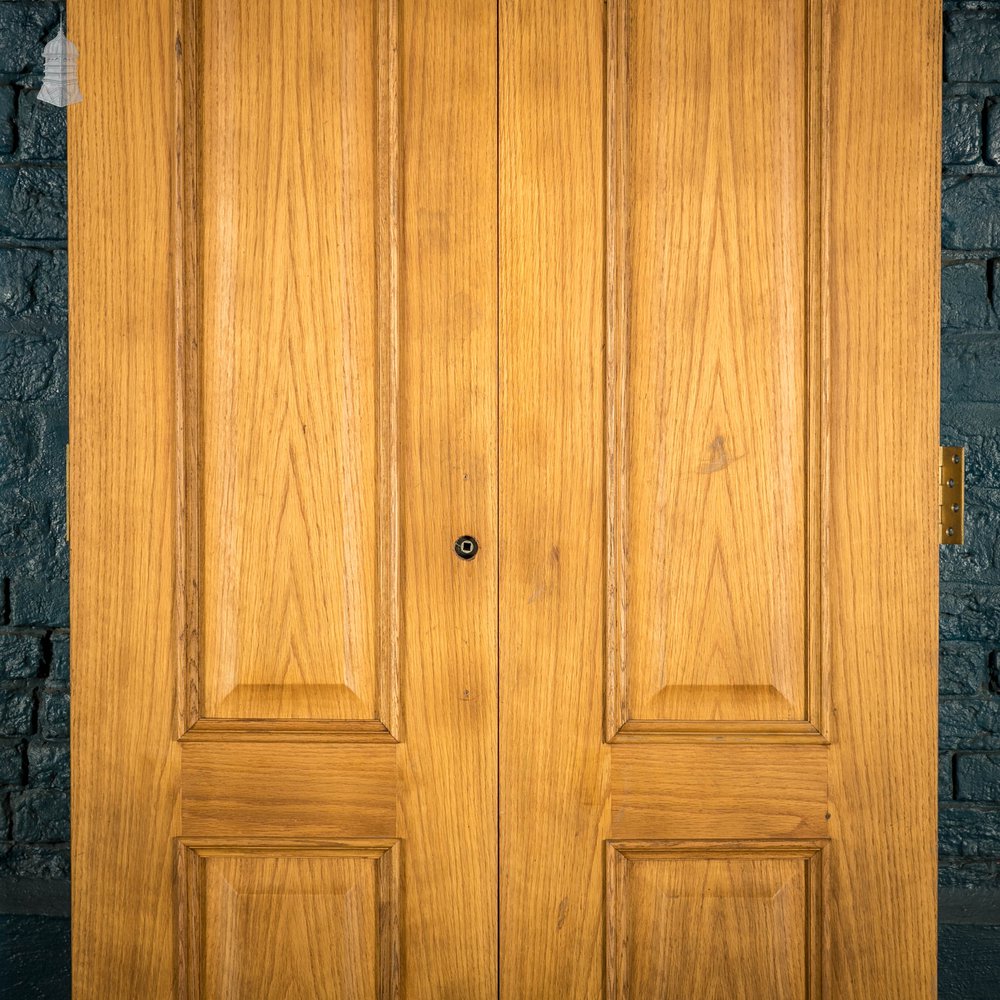 Oak Double Doors, Pair of Moulded 2 Panel Doors