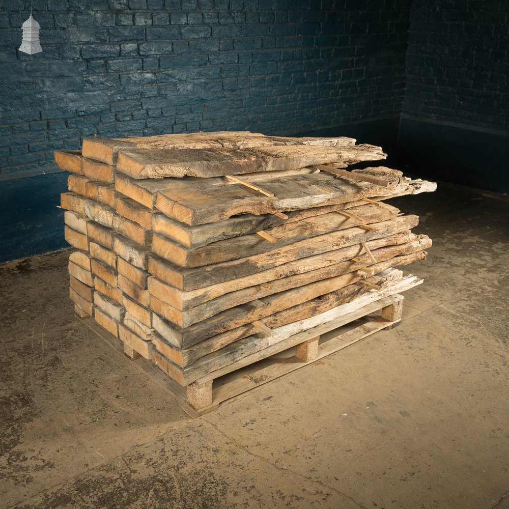 Distressed Oak Pilings, Weathered Natural Finish Batch of 39 – 11 Square Metres