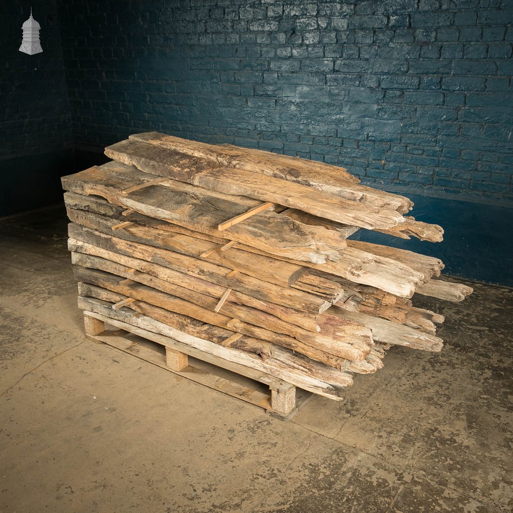 Distressed Oak Pilings, Weathered Natural Finish Batch of 39 – 11 Square Metres