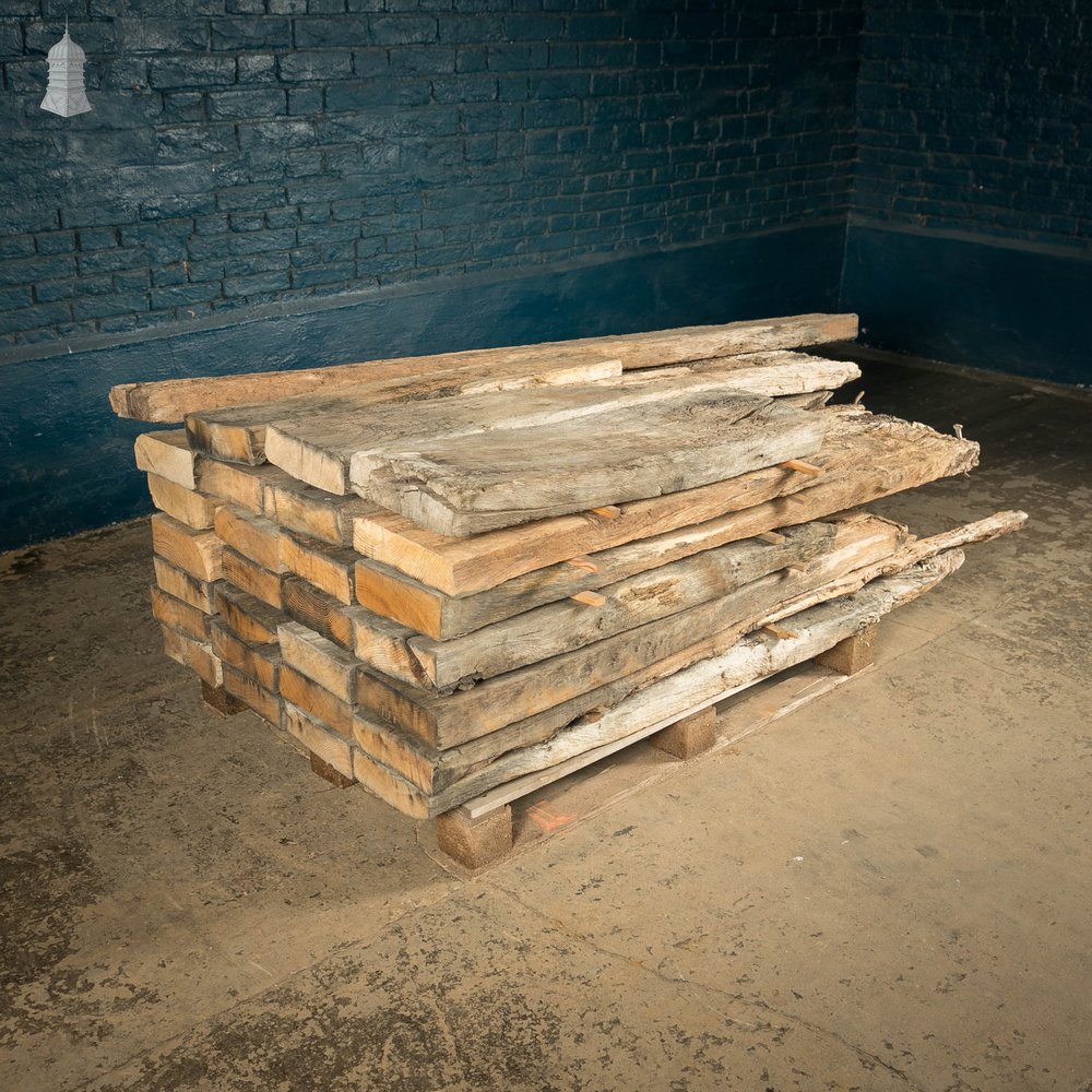 Distressed Oak Pilings, Weathered Natural Finish Batch of 28 – 8.5 Square Metres