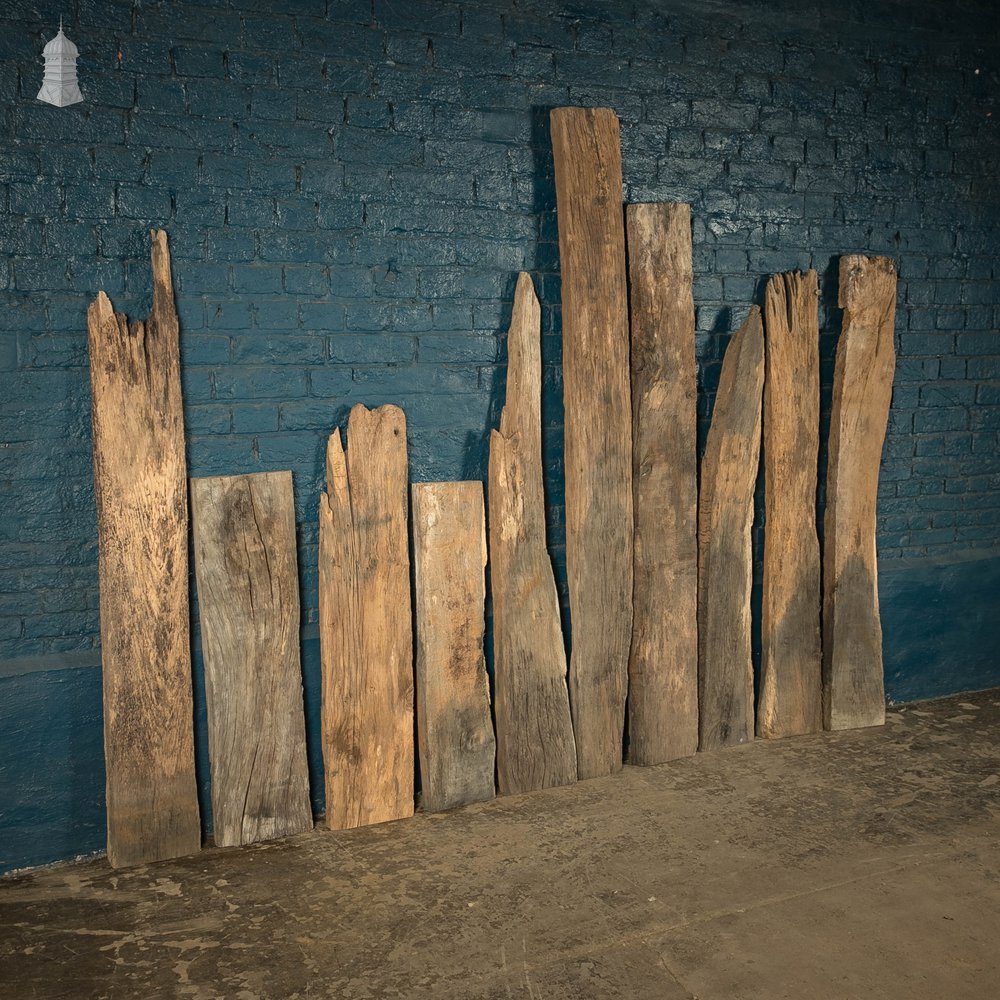 Distressed Oak Pilings, Weathered Natural Finish Batch of 28 – 8.5 Square Metres