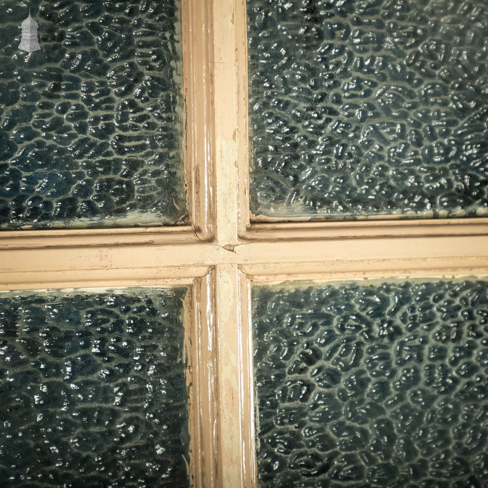 Glazed Pine Door, Fitted with ‘Arctic’ Style Textured Glass